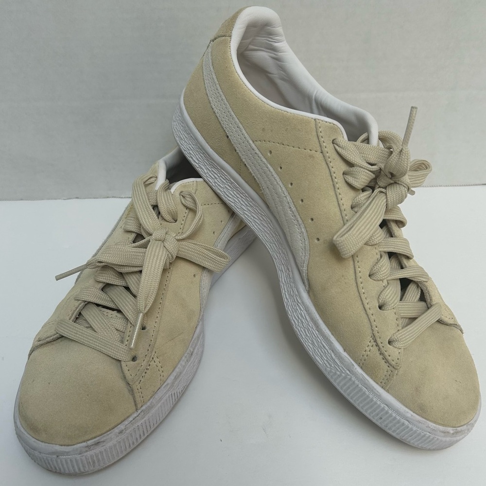 Puma Suede Classic XXI Granola Warm White Sneakers Shoes Size Women's‎ 9.5